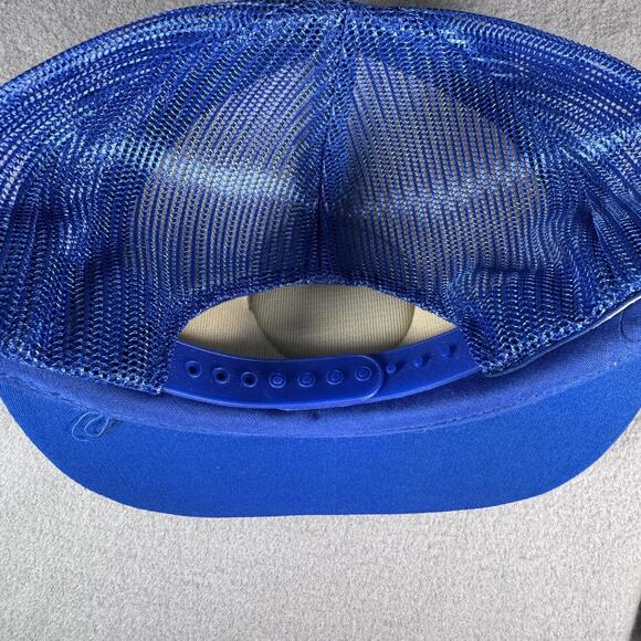 Vintage Alaska SUBBITCHEN WEATHER Hat Cap Snap Back Rope Blue Trucker Mesh 80s - Picture 6 of 9